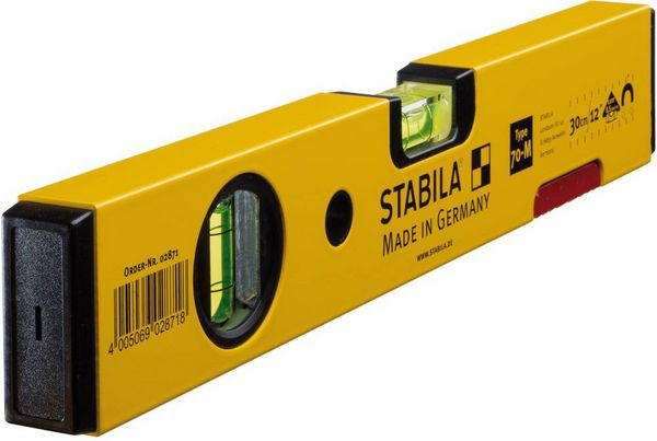 Produktbild: Stabila Type 70M 2871 Leichtmetall-Wasserwaage mit Magnet 30cm