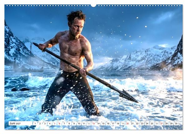 Produktbild: Echte Kerle &ndash; Wikinger (Wandkalender 2027 DIN A2 quer), CALVENDO Monatskalender