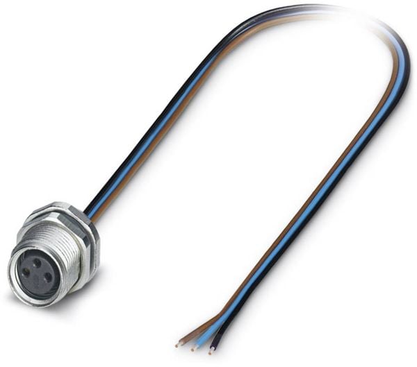 Produktbild: Phoenix Contact 1456080 Sensor-/Aktor-Einbausteckverbinder M8 Buchse, Einbau 0.50 m Polzahl Sensoren: 3 1 St.