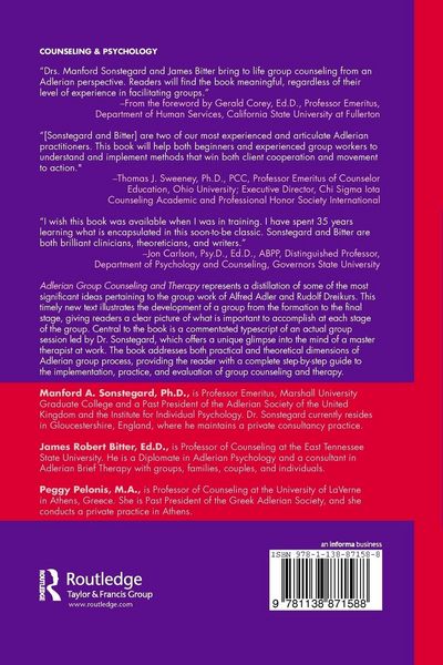 Produktbild: Adlerian Group Counseling and Therapy
