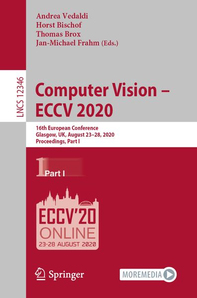 Produktbild: Computer Vision &ndash; ECCV 2020