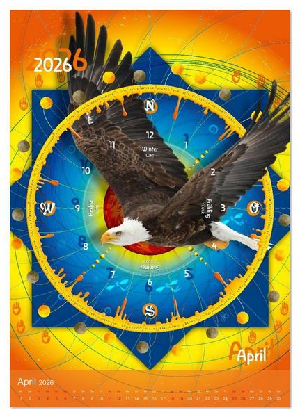 Produktbild: Jahreskreise (Tischkalender 2026 DIN A5 hoch), CALVENDO Monatskalender