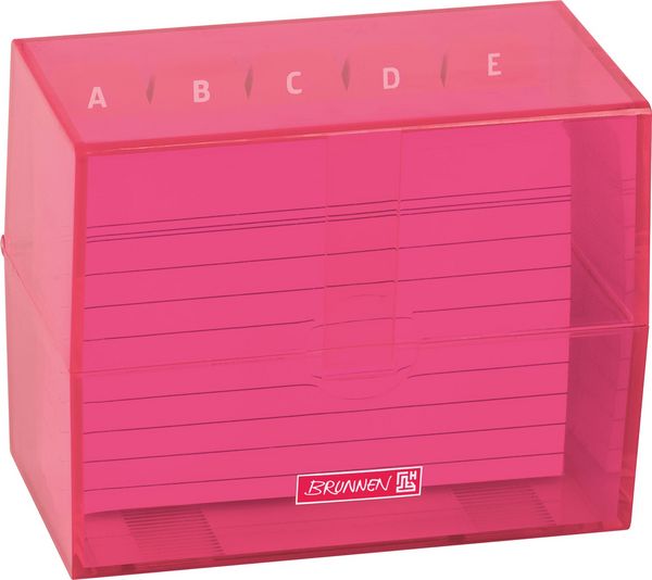 Produktbild: Brunnen Karteikasten Colour Code gef&uuml;llt &brvbar; 120&times;95&times;65 mm, A7, tulip