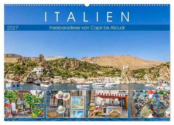Produktbild: Italien - Inselparadiese von Capri bis Alicudi (Wandkalender 2027 DIN A2 quer), CALVENDO Monatskalender