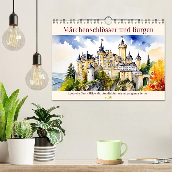 Produktbild: M&auml;rchenschl&ouml;sser und Burgen (Wandkalender 2026 DIN A4 quer), CALVENDO Monatskalender