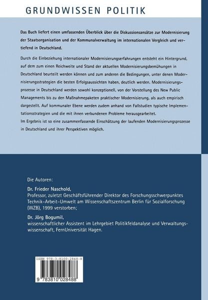 Produktbild: Modernisierung des Staates