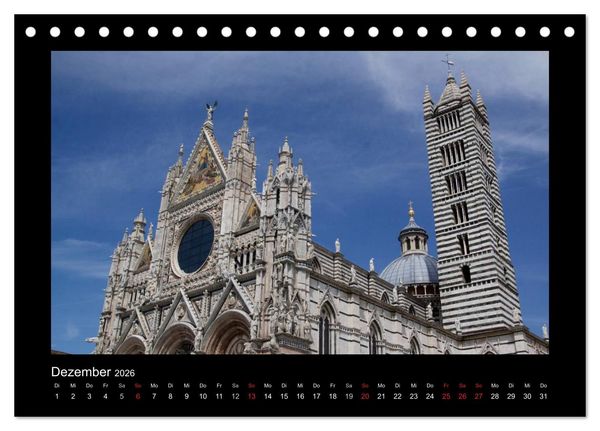 Produktbild: Siena, Perle der Toskana (Tischkalender 2026 DIN A5 quer), CALVENDO Monatskalender