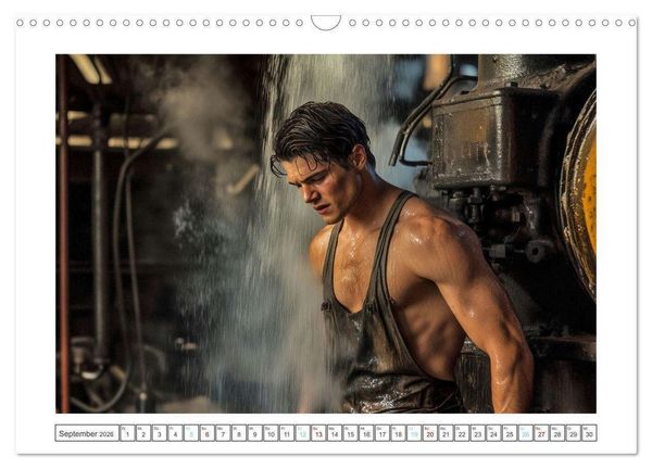 Produktbild: Mit Volldampf in dein Herz (Wandkalender 2026 DIN A3 quer), CALVENDO Monatskalender