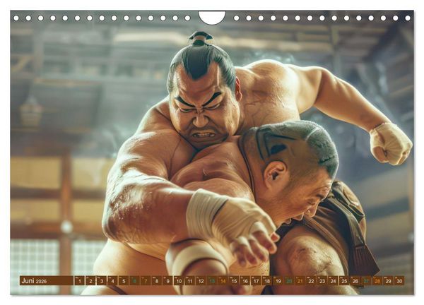 Produktbild: Sumo - Japans schwere Ringer (Wandkalender 2026 DIN A4 quer), CALVENDO Monatskalender