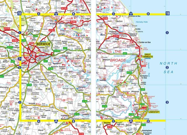 Produktbild: Eastern England A-Z Road Atlas