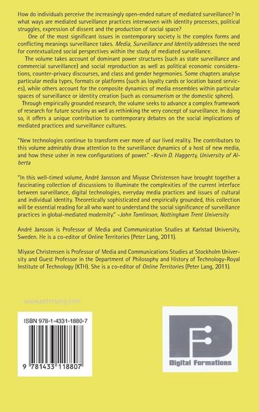 Produktbild: Media, Surveillance and Identity