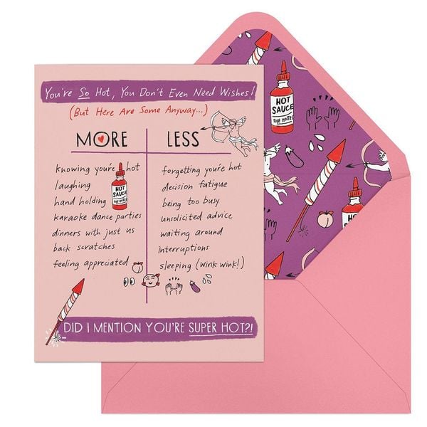 Produktbild: 6-Pack Em & Friends Julia Rothman Love More/Less Greeting Cards