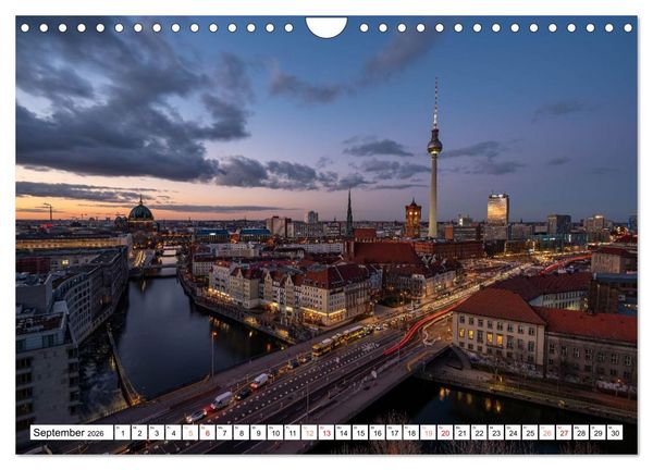 Produktbild: Faszination Berlin - Stadtansichten zwischen Himmel und Spree (Wandkalender 2026 DIN A4 quer), CALVENDO Monatskalender