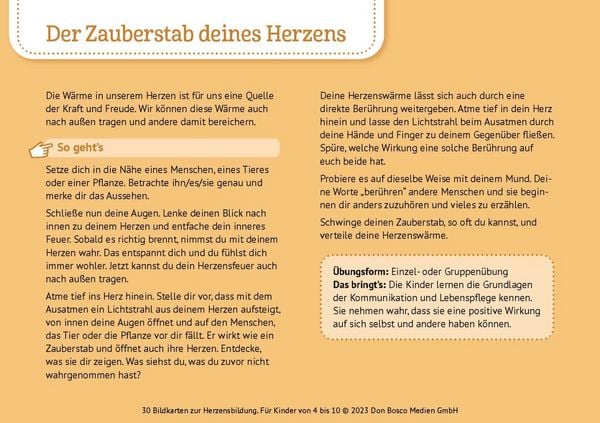 Produktbild: 30 Bildkarten zur Herzensbildung