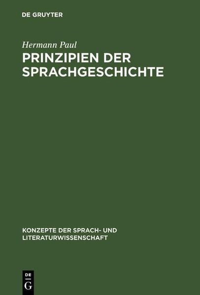 Produktbild: Prinzipien der Sprachgeschichte
