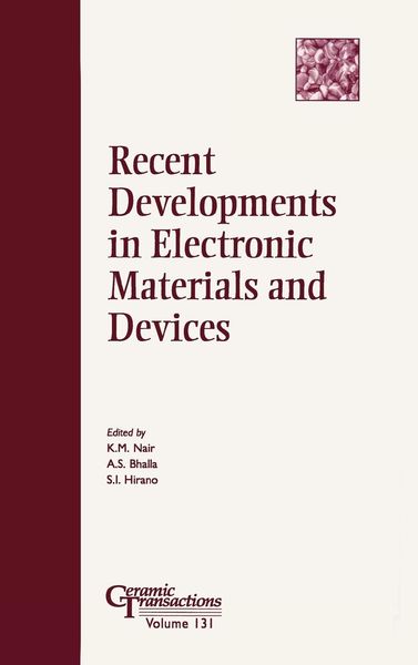 Produktbild: Recent Developments in Electronic Materials and Devices