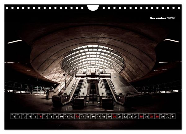 Produktbild: More London Underground 2026 (Wall Calendar 2026 DIN A4 landscape), CALVENDO 12 Month Wall Calendar