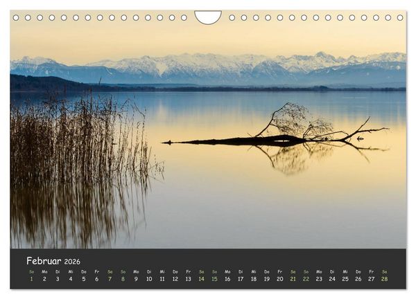 Produktbild: Ammersee bis Walchensee - Traumlandschaften im Voralpenland (Wandkalender 2026 DIN A4 quer), CALVENDO Monatskalender