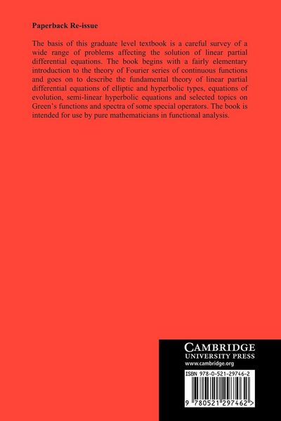 Produktbild: The Theory of Partial Differential Equations