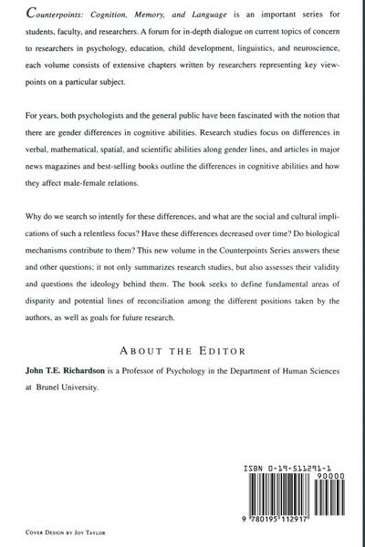Produktbild: Gender Differences in Human Cognition
