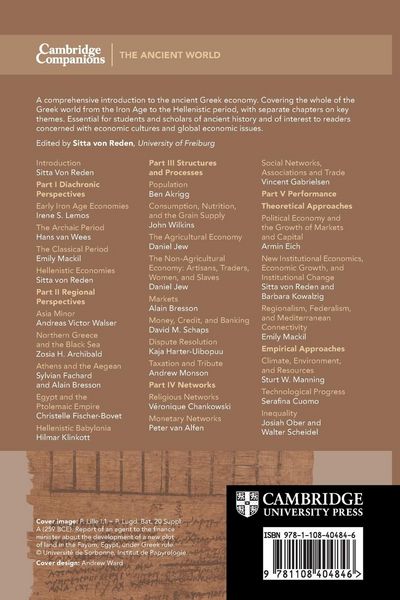 Produktbild: The Cambridge Companion to the Ancient Greek Economy