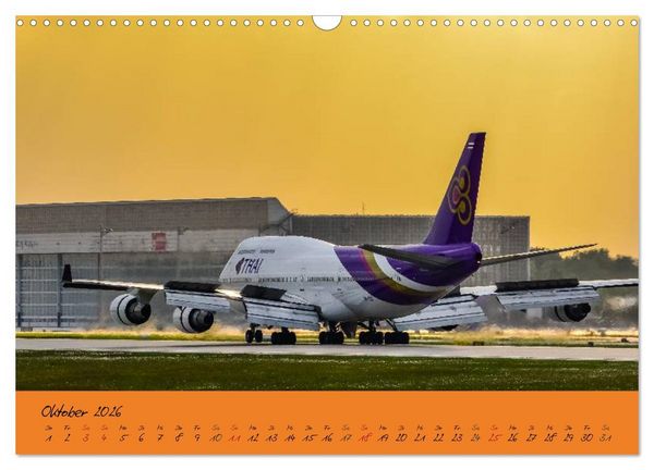 Produktbild: Flugzeuge im Abendlicht (Wandkalender 2026 DIN A3 quer), CALVENDO Monatskalender