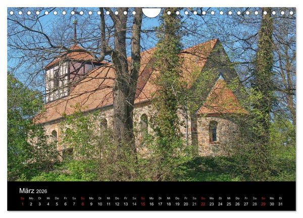 Produktbild: Dorfkirchen in Brandenburg (Wandkalender 2026 DIN A4 quer), CALVENDO Monatskalender
