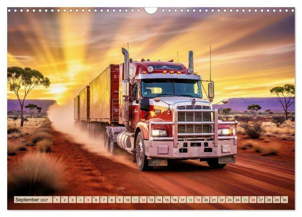 Produktbild: Road Train - LKW (Wandkalender 2027 DIN A3 quer), CALVENDO Monatskalender