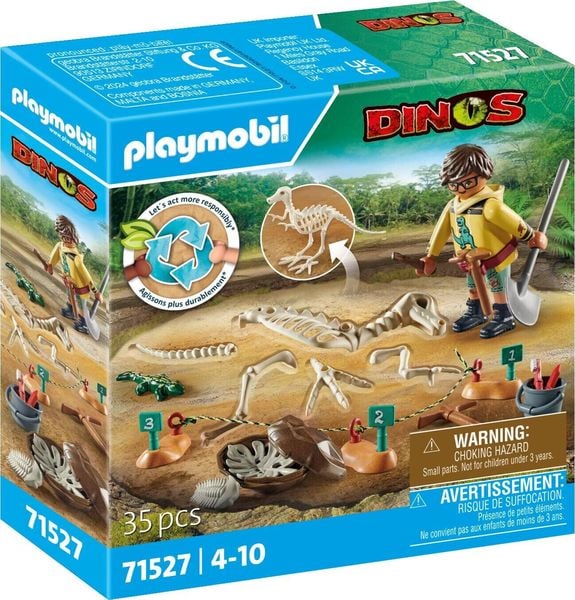 PLAYMOBIL 71527 - Dinos - Ausgrabungsstätte mit Dino-Skelett