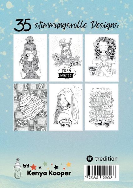 Produktbild: Malbuch f&uuml;r M&auml;dchen Ausmalen f&uuml;r die Kuschelzeit, Winterzeit, Chillen f&uuml;r Teenager, Tweens und Erwachsene und Kinder Geschenk zum Wichteln Weihnachten Advent Entspannung und Stressabbau