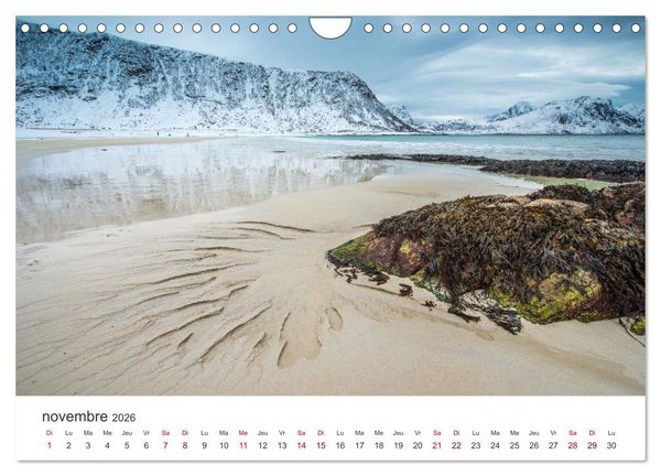 Produktbild: R&eacute;flexions dans les &icirc;les Lofoten (Calendrier mural 2026 DIN A4 vertical), CALVENDO calendrier mensuel