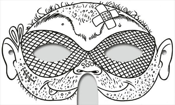 Produktbild: Abenteuer-Masken zum Ausmalen