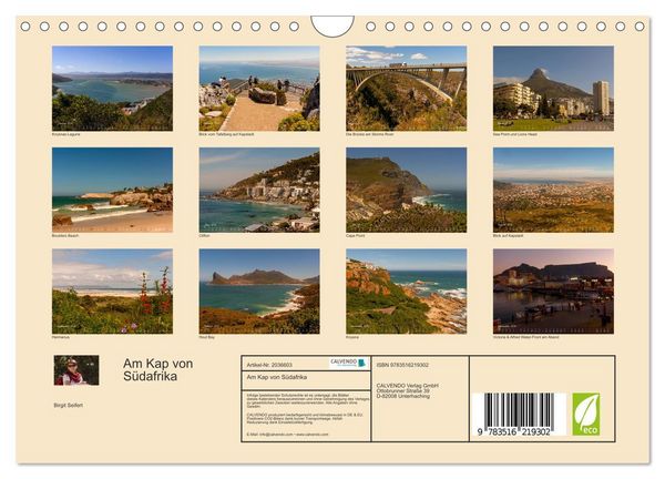 Produktbild: Am Kap von S&uuml;dafrika (Wandkalender 2026 DIN A4 quer), CALVENDO Monatskalender