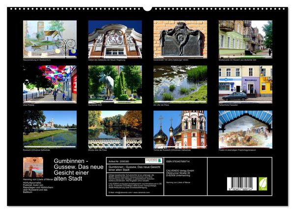 Produktbild: Gumbinnen - Gussew. Das neue Gesicht einer alten Stadt (hochwertiger Premium Wandkalender 2026 DIN A2 quer), Kunstdruck in Hochglanz