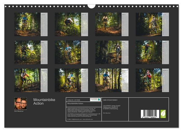 Produktbild: Mountainbike Action (Wandkalender 2026 DIN A3 quer), CALVENDO Monatskalender