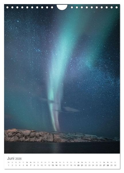 Produktbild: Nordlichter &ndash; Farbenspiel der Nacht (Wandkalender 2026 DIN A4 hoch), CALVENDO Monatskalender