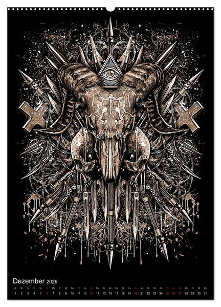Produktbild: BLOODBOY/WAR ILLUSTRATION (Wandkalender 2026 DIN A2 hoch), CALVENDO Monatskalender