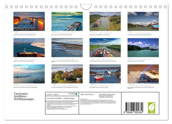 Produktbild: Faszination Schifffahrt - Schiffspassagen (Wandkalender 2026 DIN A4 quer), CALVENDO Monatskalender