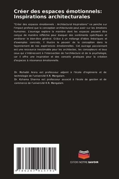 Produktbild: Cr&eacute;er des espaces &eacute;motionnels: Inspirations architecturales