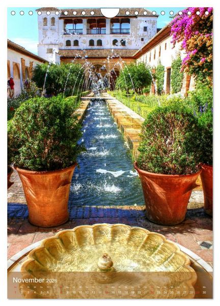 Produktbild: Die Alhambra (Wandkalender 2026 DIN A4 hoch), CALVENDO Monatskalender