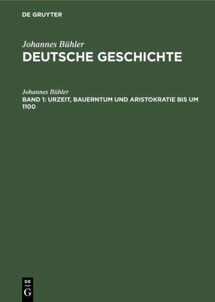 Produktbild: Urzeit, Bauerntum und Aristokratie bis um 1100
