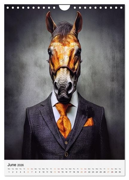 Produktbild: Stylish Horses (Wall Calendar 2026 DIN A4 portrait), CALVENDO 12 Month Wall Calendar