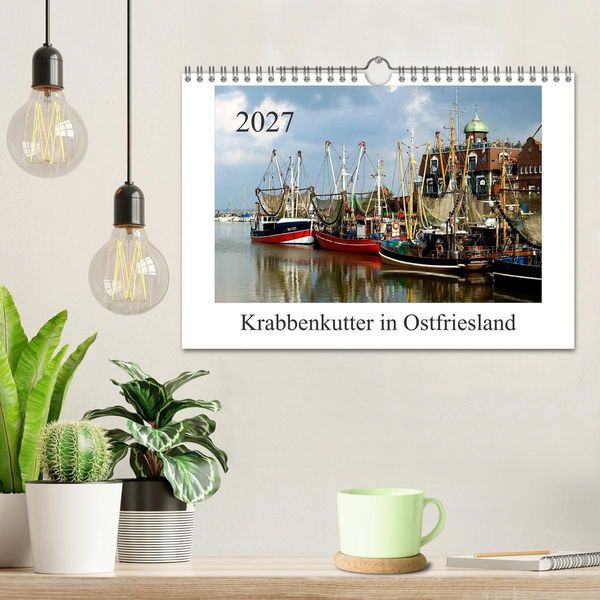 Produktbild: Krabbenkutter in Ostfriesland (Wandkalender 2027 DIN A4 quer), CALVENDO Monatskalender