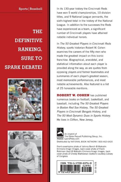 Produktbild: The 50 Greatest Players in Cincinnati Reds History