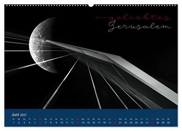 Produktbild: Geliebtes Jerusalem (hochwertiger Premium Wandkalender 2027 DIN A2 quer), Kunstdruck in Hochglanz
