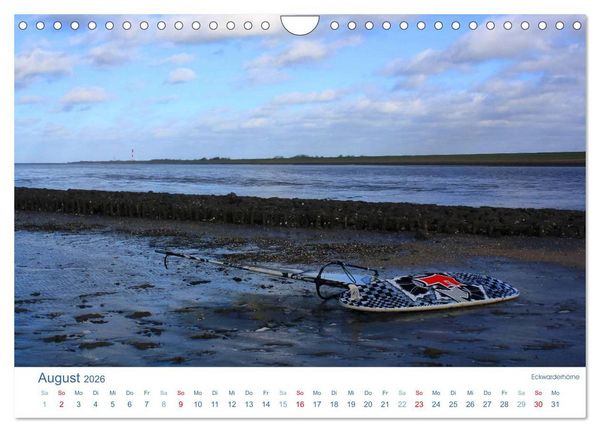 Produktbild: Ebbe und Watt 2026. Impressionen von der Nordseek&uuml;ste (Wandkalender 2026 DIN A4 quer), CALVENDO Monatskalender