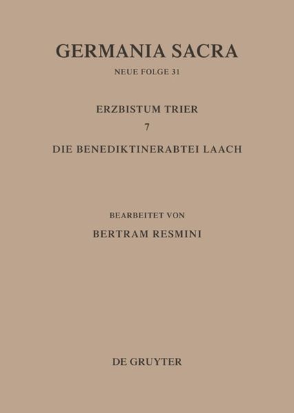 Produktbild: Das Erzbistum Trier 7. Die Benediktinerabtei Laach