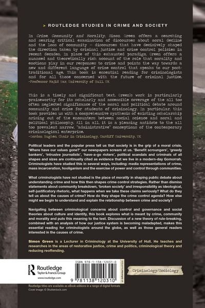 Produktbild: Crime, Community and Morality