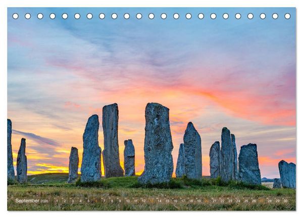 Produktbild: Von den Highlands zu den Hebriden (Tischkalender 2026 DIN A5 quer), CALVENDO Monatskalender