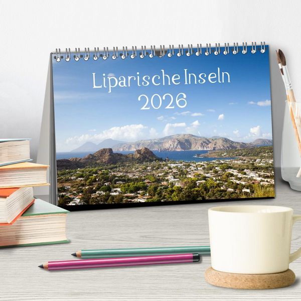 Produktbild: Liparische Inseln (Tischkalender 2026 DIN A5 quer), CALVENDO Monatskalender